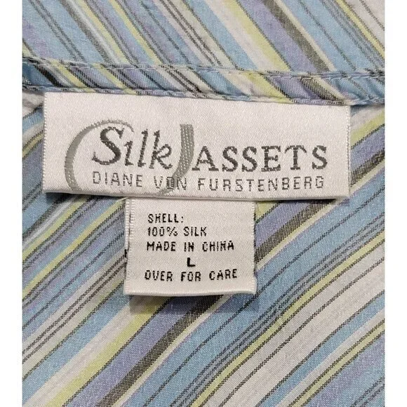 Diane von Furstenberg Silk Assets Top L - Picture 6 of 8
